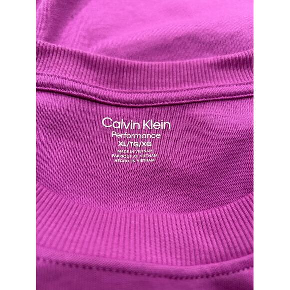 Calvin Klein Womens Cropped T-Shirt Top XL Short Sleeve 100% Cotton Crewneck New - Picture 6 of 6